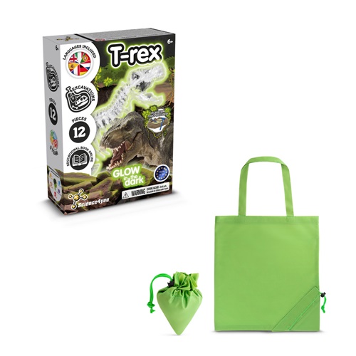 verde claro Fossil Excavation Kit V. Juego educativo suministrado con una bolsa de regalo plegable de 190T