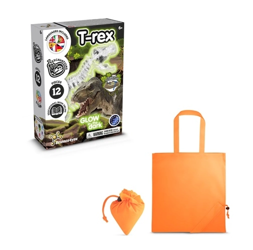 Fossil Excavation Kit V. Juego educativo suministrado con una bolsa de regalo plegable de 190T