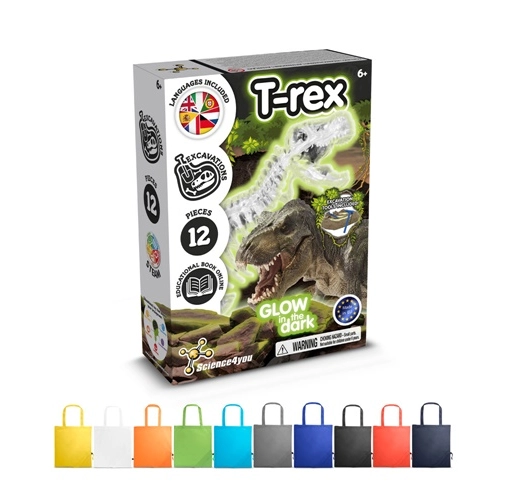 Fossil Excavation Kit V. Juego educativo suministrado con una bolsa de regalo plegable de 190T