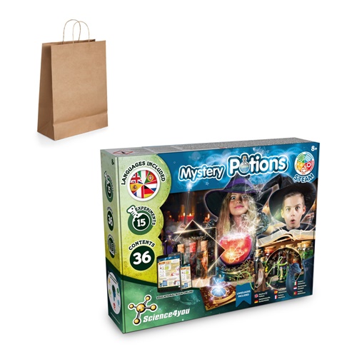 Mystery Potions Kit III. Kit educativo suministrado con una bolsa de regalo de papel kraft (115 g/m²)