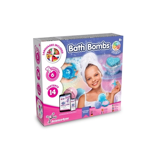 natural Bath Bombs Kit III. Juguete educativo suministrado con una bolsa de regalo de papel kraft (115 g/m²)