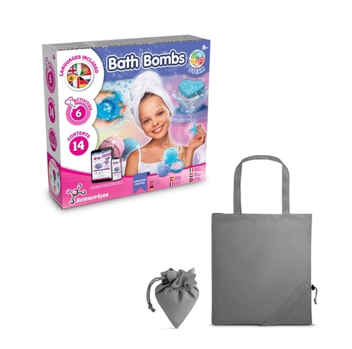 Bath Bombs Kit V. Juguete educativo suministrado con una bolsa de regalo plegable de 190T