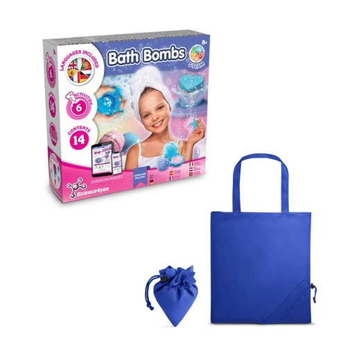 Bath Bombs Kit V. Juguete educativo suministrado con una bolsa de regalo plegable de 190T