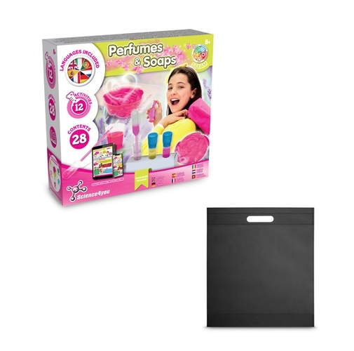 black Perfume & Soap Factory Kit IV. Juego educativo suministrado con una bolsa de regalo de non woven (80 g/m²)