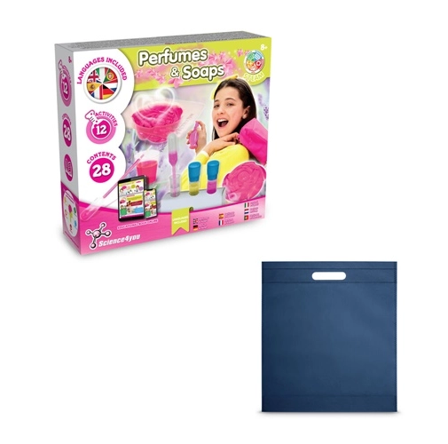 blue Perfume & Soap Factory Kit IV. Juego educativo suministrado con una bolsa de regalo de non woven (80 g/m²)