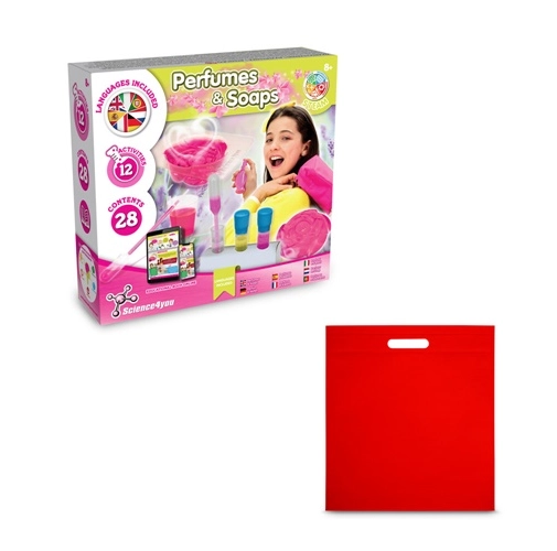 red Perfume & Soap Factory Kit IV. Juego educativo suministrado con una bolsa de regalo de non woven (80 g/m²)