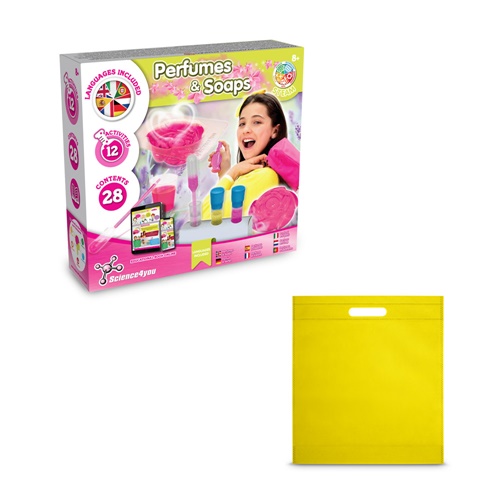 yellow Perfume & Soap Factory Kit IV. Juego educativo suministrado con una bolsa de regalo de non woven (80 g/m²)