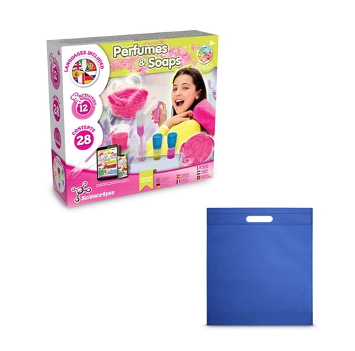 azul royal Perfume & Soap Factory Kit IV. Juego educativo suministrado con una bolsa de regalo de non woven (80 g/m²)