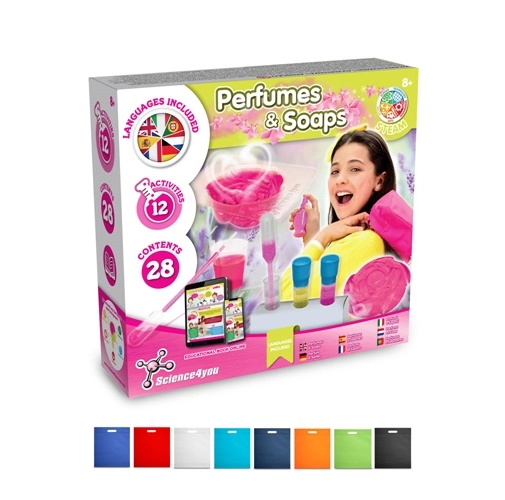 Perfume & Soap Factory Kit IV. Juego educativo suministrado con una bolsa de regalo de non woven (80 g/m²)