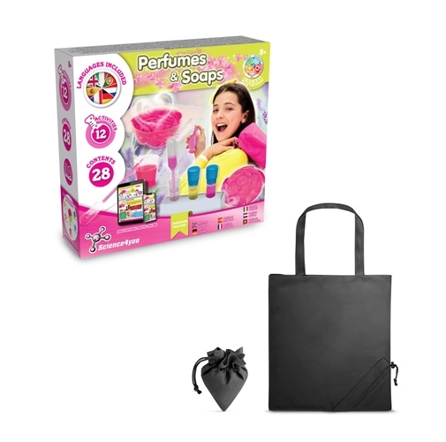 black Perfume & Soap Factory Kit V. Juego educativo suministrado con una bolsa de regalo plegable de 190T