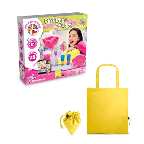 yellow Perfume & Soap Factory Kit V. Juego educativo suministrado con una bolsa de regalo plegable de 190T