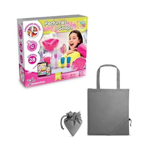 gray Perfume & Soap Factory Kit V. Juego educativo suministrado con una bolsa de regalo plegable de 190T
