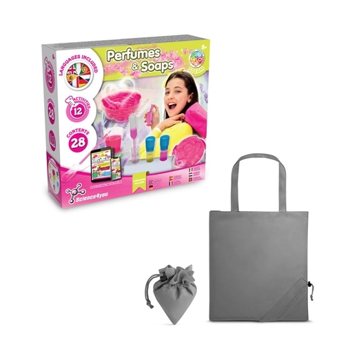 gray Perfume & Soap Factory Kit V. Juego educativo suministrado con una bolsa de regalo plegable de 190T