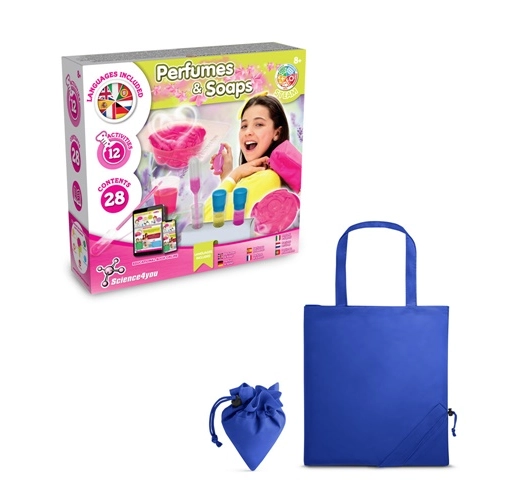 azul royal Perfume & Soap Factory Kit V. Juego educativo suministrado con una bolsa de regalo plegable de 190T