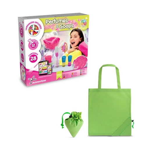 verde claro Perfume & Soap Factory Kit V. Juego educativo suministrado con una bolsa de regalo plegable de 190T