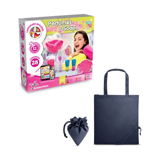 azul marino Perfume & Soap Factory Kit V. Juego educativo suministrado con una bolsa de regalo plegable de 190T