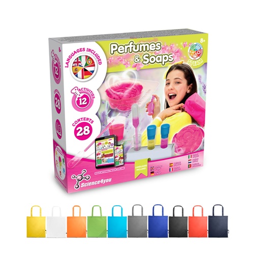 Perfume & Soap Factory Kit V. Juego educativo suministrado con una bolsa de regalo plegable de 190T