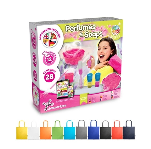 Perfume & Soap Factory Kit V. Juego educativo suministrado con una bolsa de regalo plegable de 190T