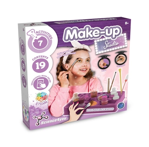white Makeup Studio Kit III. Kit educativo suministrado con una bolsa de regalo de papel kraft (100 g/m²)