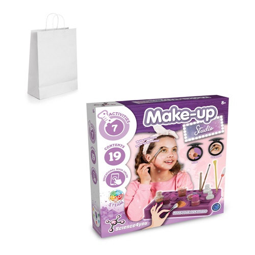 Makeup Studio Kit III. Kit educativo suministrado con una bolsa de regalo de papel kraft (100 g/m²)