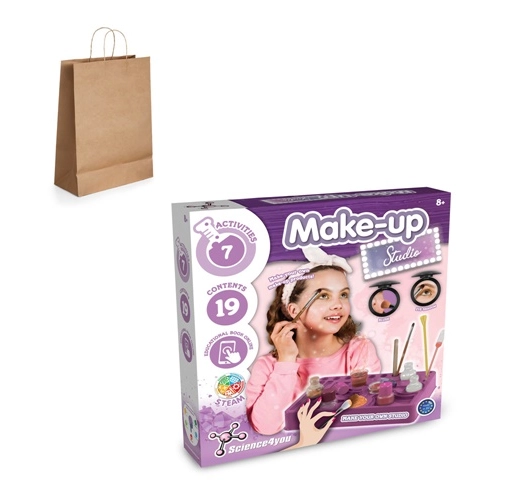 Makeup Studio Kit IV. Kit educativo suministrado con una bolsa de regalo de papel kraft (115 g/m²)