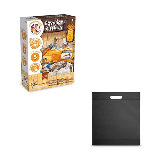 Ancient Egypt Excavation Kit IV. Juego educativo suministrado con una bolsa de regalo de non woven (80 g/m²)