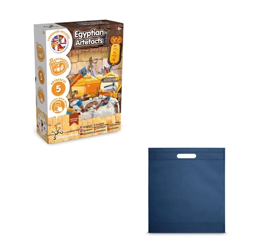 Ancient Egypt Excavation Kit IV. Juego educativo suministrado con una bolsa de regalo de non woven (80 g/m²)