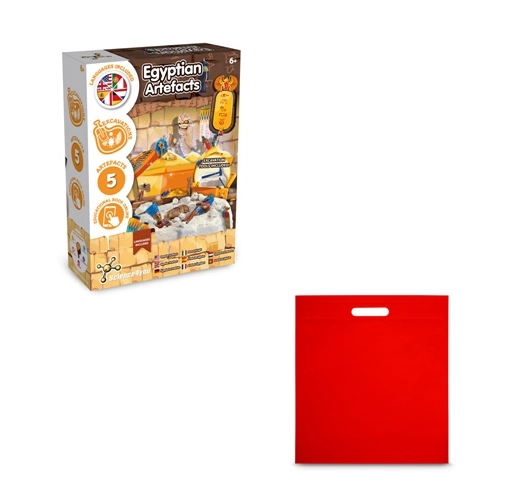 Ancient Egypt Excavation Kit IV. Juego educativo suministrado con una bolsa de regalo de non woven (80 g/m²)