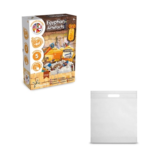 Ancient Egypt Excavation Kit IV. Juego educativo suministrado con una bolsa de regalo de non woven (80 g/m²)