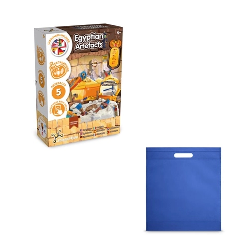 Ancient Egypt Excavation Kit IV. Juego educativo suministrado con una bolsa de regalo de non woven (80 g/m²)