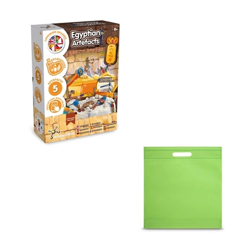 Ancient Egypt Excavation Kit IV. Juego educativo suministrado con una bolsa de regalo de non woven (80 g/m²)