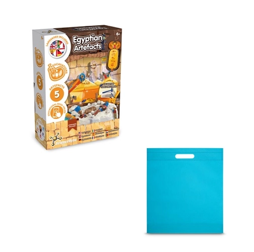 Ancient Egypt Excavation Kit IV. Juego educativo suministrado con una bolsa de regalo de non woven (80 g/m²)