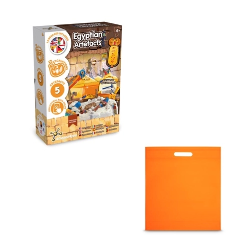 Ancient Egypt Excavation Kit IV. Juego educativo suministrado con una bolsa de regalo de non woven (80 g/m²)