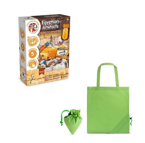 Ancient Egypt Excavation Kit V. Juego educativo suministrado con una bolsa de regalo plegable de 190T