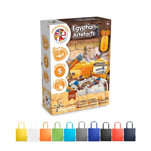 Ancient Egypt Excavation Kit V. Juego educativo suministrado con una bolsa de regalo plegable de 190T