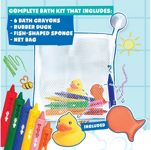 multicolor BATH CRAYONS. Juguete educativo para niños