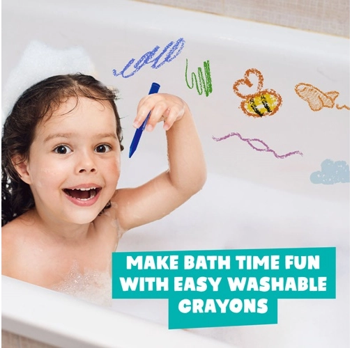multicolor BATH CRAYONS. Juguete educativo para niños