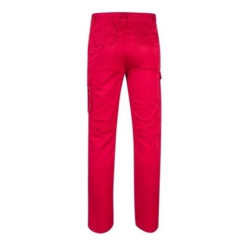 red VL LUGH. Pantalón elástico multibolsillos (240g/m²) en algodón (46%), EME (38%) y poliéster (16%)
