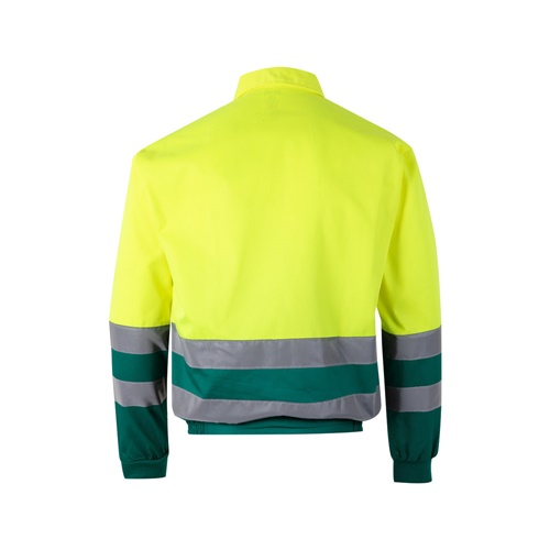 green VL NEPTUNE LARGE. Chaqueta de sarga bicolor (210g/m²) en poliéster (80%) y algodón (20%)