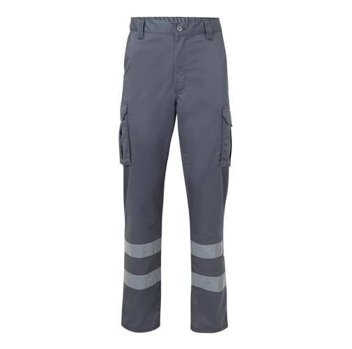 gray VL DIONYSUS. Pantalón multibolsillos bicolor (210 g/m²), en algodón (20%) y poliéster (80%)