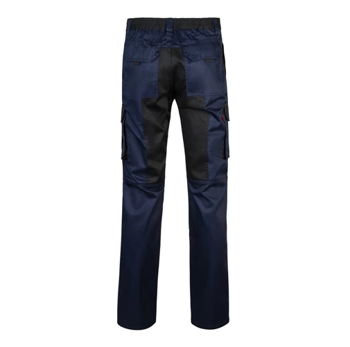 blue VL NJORD. Pantalón de sarga multibolsillos bicolor (240 g/m²), en algodón (35%) y poliéster (65%)