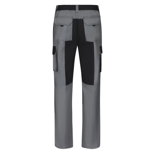 gray VL NJORD. Pantalón de sarga multibolsillos bicolor (240 g/m²), en algodón (35%) y poliéster (65%)