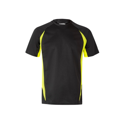 black VL SLAYER. Camiseta técnica ojo de pájaro bicolor (160g/m²), en poliéster (100%)
