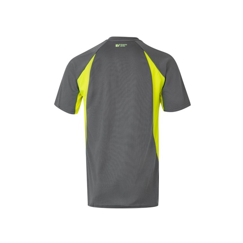 gray VL SLAYER. Camiseta técnica ojo de pájaro bicolor (160g/m²), en poliéster (100%)
