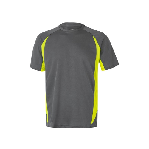 gray VL SLAYER. Camiseta técnica ojo de pájaro bicolor (160g/m²), en poliéster (100%)