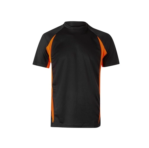 black VL SLAYER. Camiseta técnica ojo de pájaro bicolor (160g/m²), en poliéster (100%)