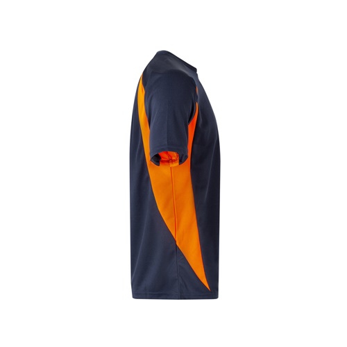 azul marino VL SLAYER. Camiseta técnica ojo de pájaro bicolor (160g/m²), en poliéster (100%)
