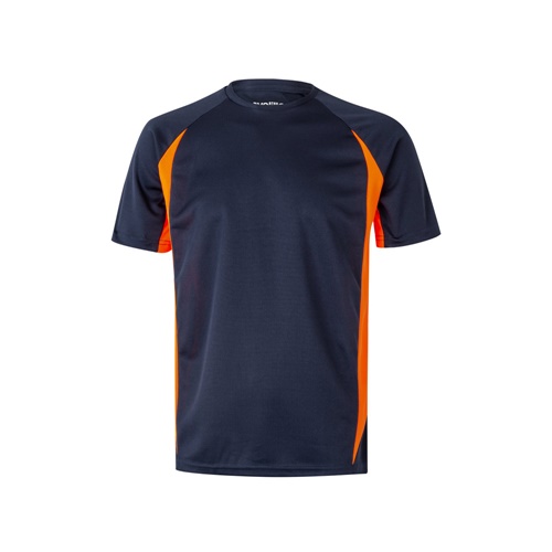 azul marino VL SLAYER. Camiseta técnica ojo de pájaro bicolor (160g/m²), en poliéster (100%)