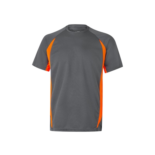 gray VL SLAYER. Camiseta técnica ojo de pájaro bicolor (160g/m²), en poliéster (100%)