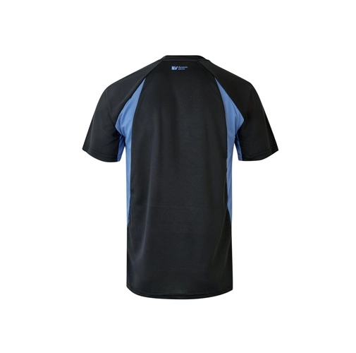 black VL SLAYER. Camiseta técnica ojo de pájaro bicolor (160g/m²), en poliéster (100%)